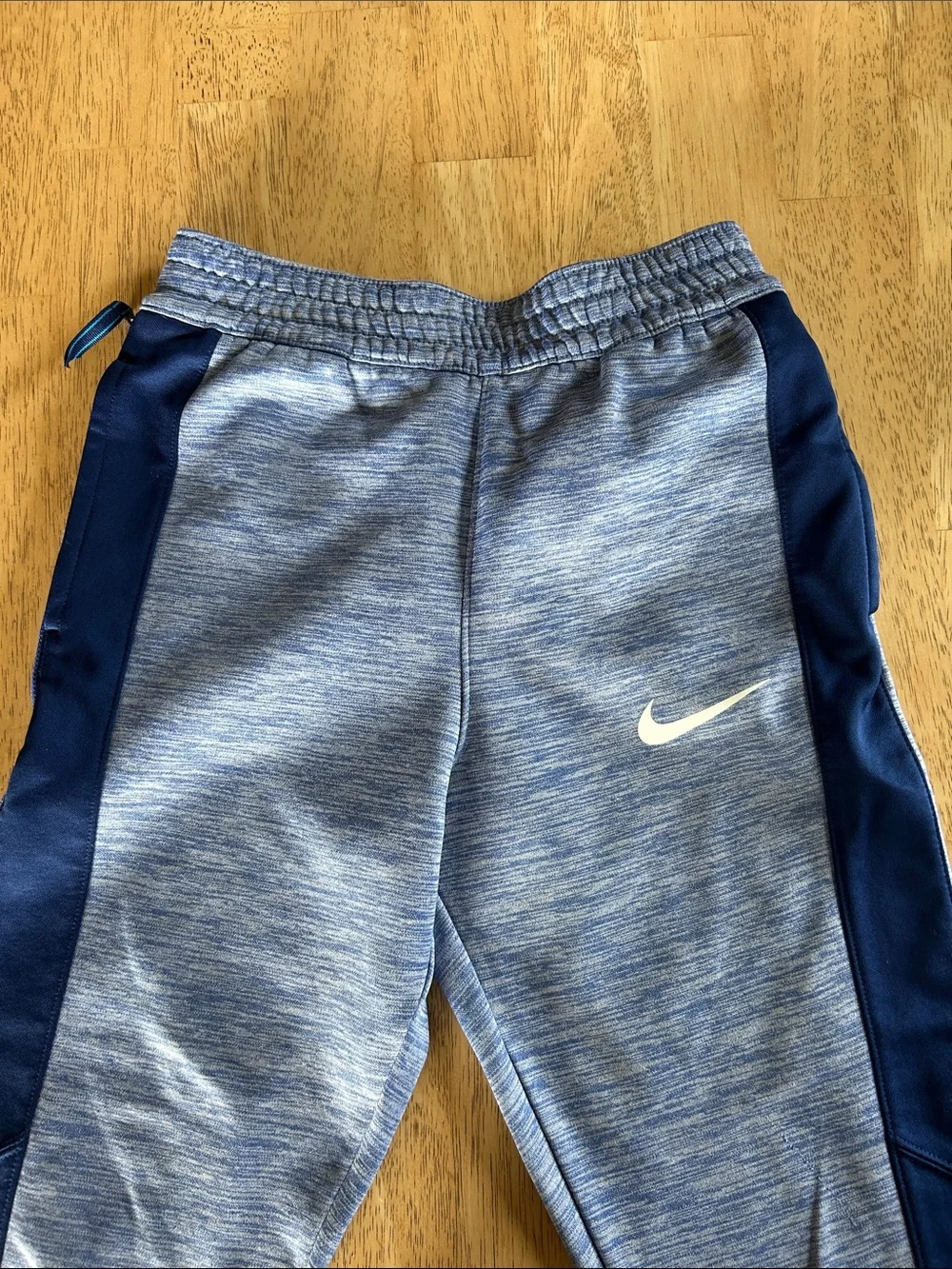 Nike Kids Heather Gray & Navy Elite Joggers